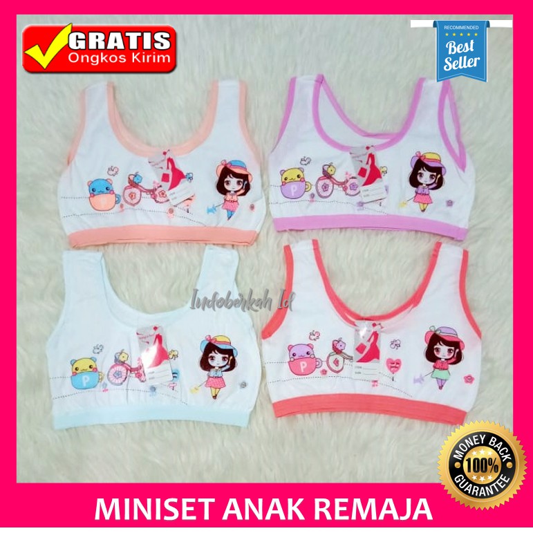 MiniSet Bra Anak Remaja Perempuan Tanpa Busa SD SMP SMA Murah Nyaman Dipakai
