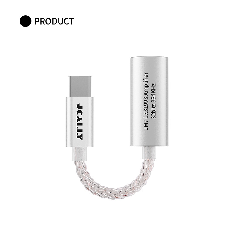 JCALLY JM7 HiRes DAC Adapter Audio CX31993 USB Type C to Jack 3.5mm alt JM6 JA04