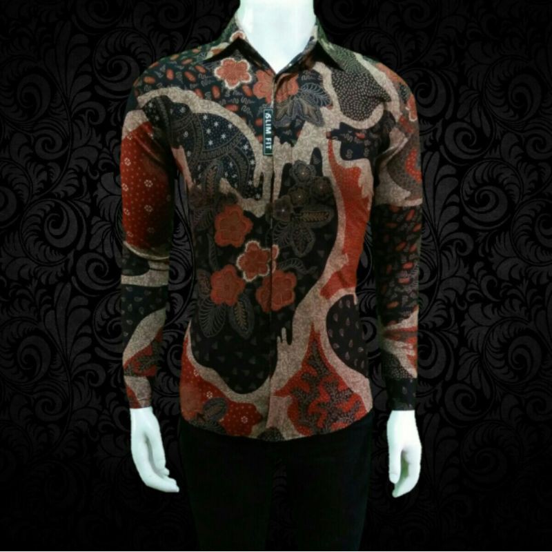 BAJU BATIK PRIA SLIMFIT MODERN LENGAN PANJANG[PREMIUM]