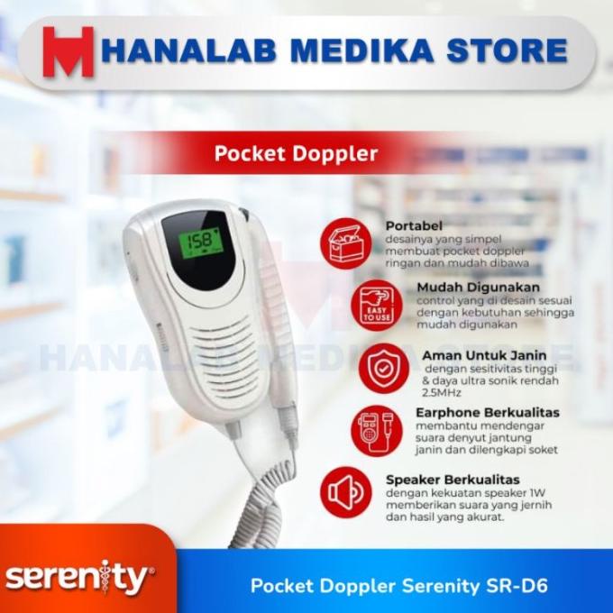 Dopler Serenity Sr-D6 Doppler Lcd Fetal Doppler