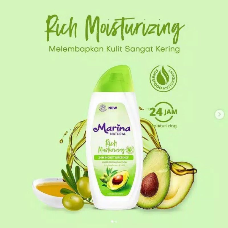 Marina Natural Hand &amp; Body Lotion