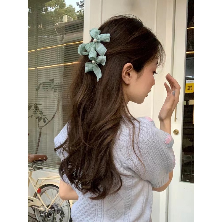 (Hello Girl)F128 Jepit Rambut Wanita Motif Kupu Pita  Import