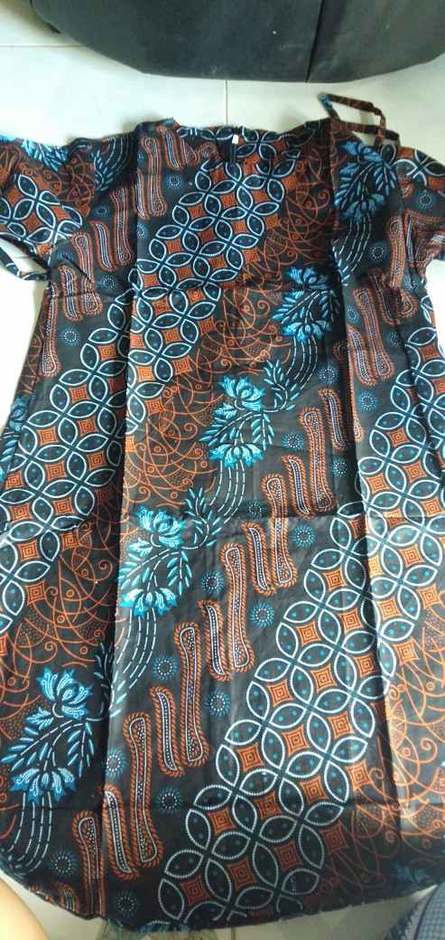 Kemeja Batik Anak Seno Biru Liris Kawung Kemeja Hem Kids Fashion