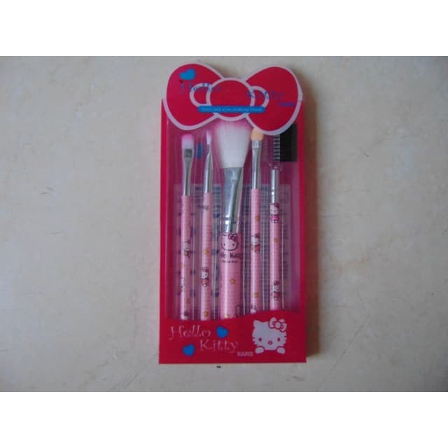 Kuas Make Up Hello Kitty Kemasan 5 Pcs Packing Mika