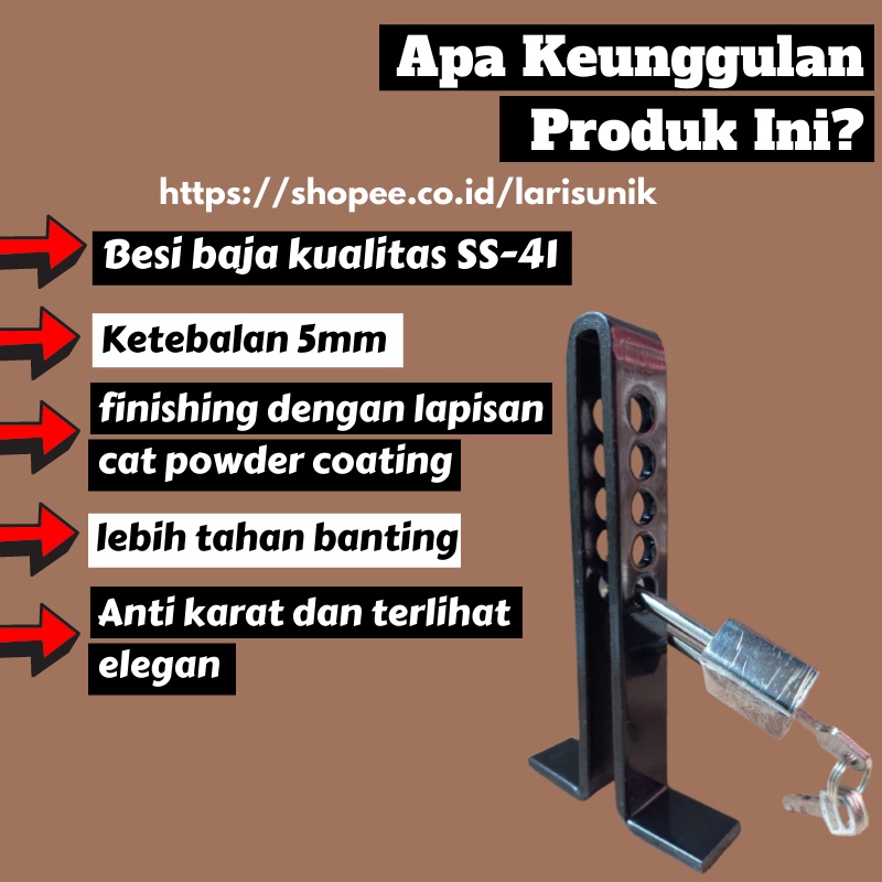 Kunci Pengaman Mobil Pedal Kopling Anti Maling Kunci Ganda Mobil Pengaman Pedal Pengunci Kopling kunci Gembok Kopling mobil