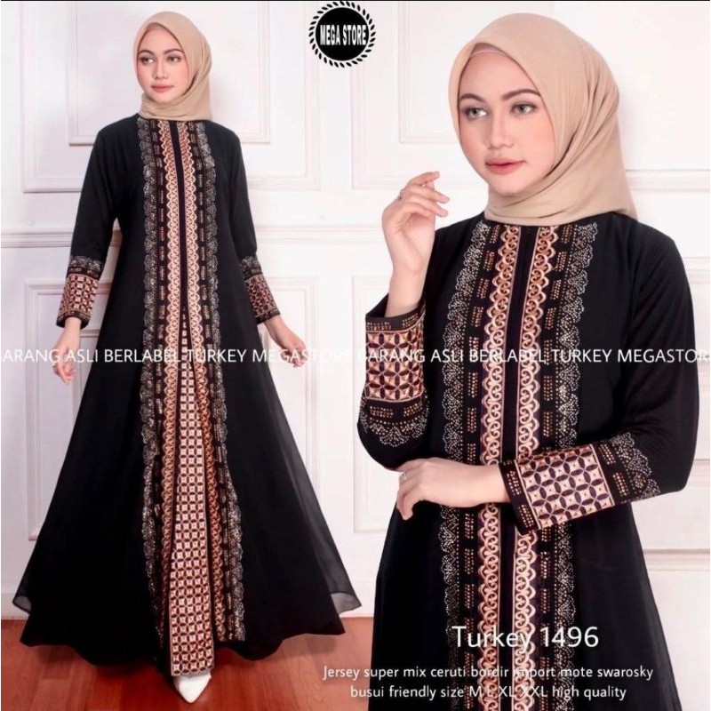 abaya turkey 1496 original