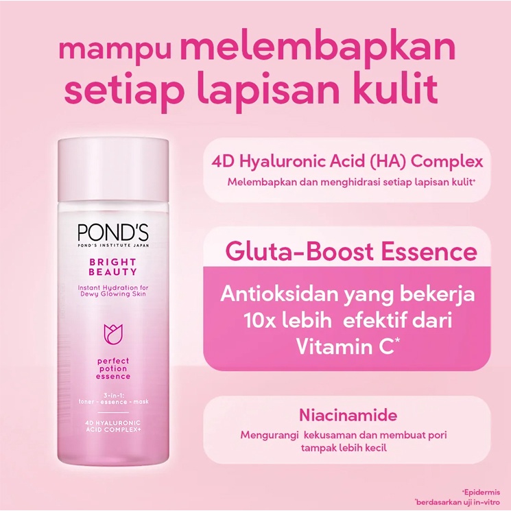 Ponds 3In1 Essence + Toner Perfect Potion Bright Beauty