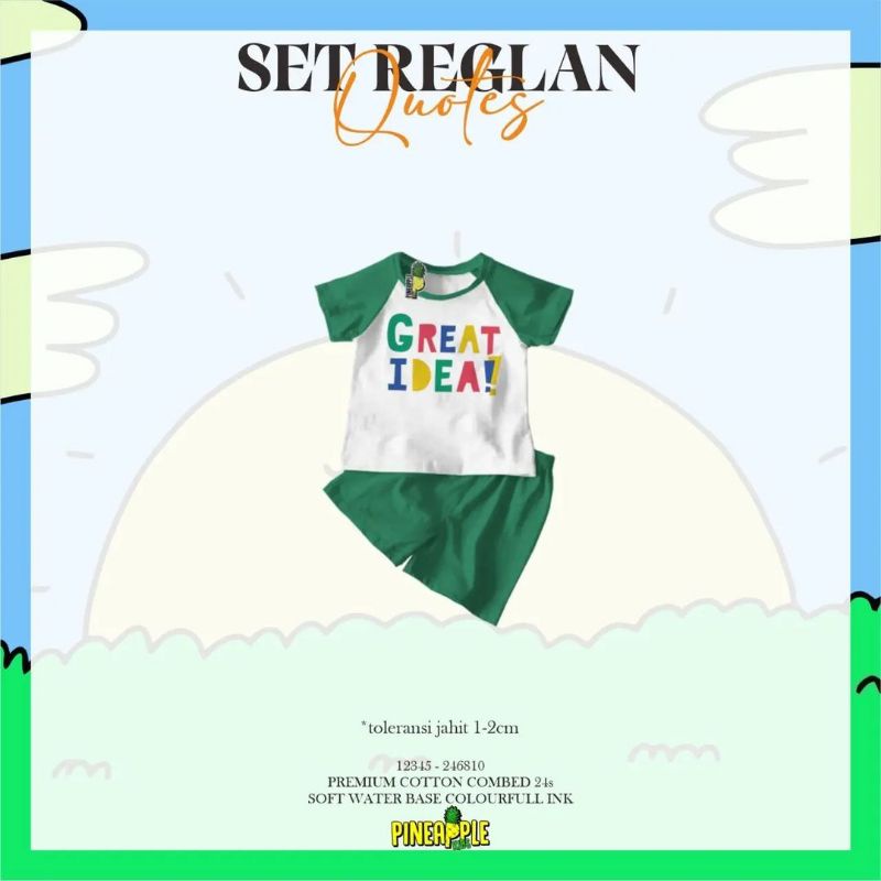 SETELAN REGLAN QUOTES JUNIOR