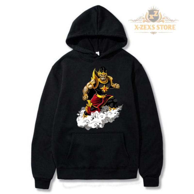 suwiters hoodie anak anak karakter gatotkaca terbaru tren jaket hoodie Jumper bahan flacee catoon se