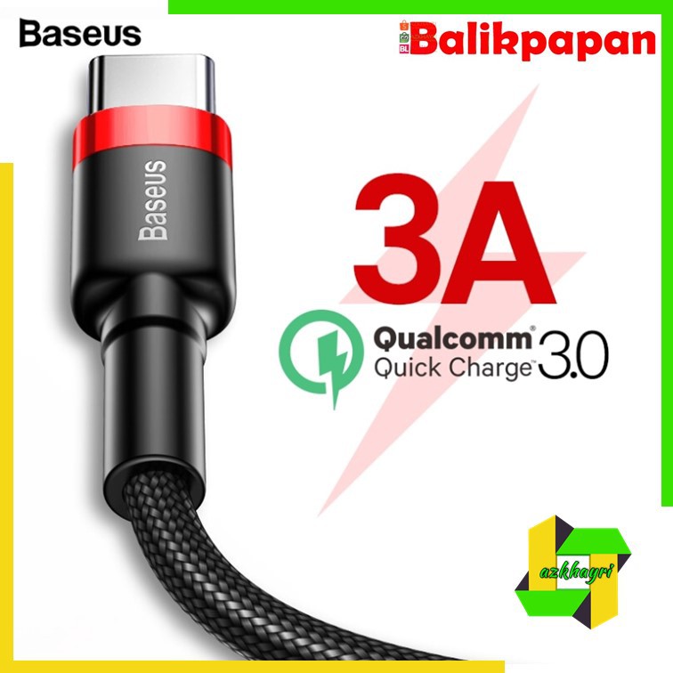 Baseus Cafule USB Cable Data Type-C Tipe C Quick Charge HandPhone Kabel Original