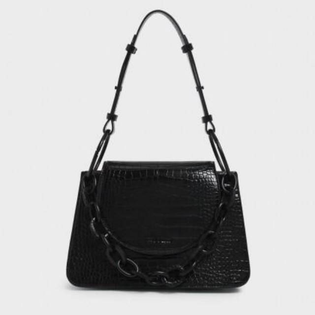 Cnk croc-effect chunky chain link bag mi mi