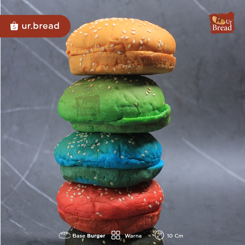 Roti Burger Warna 10cm | Base Burger 10cm