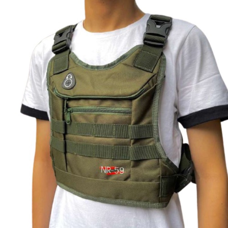 CHEST RIG BAG ORIGINAL NR-59 / TAS DADA PRIA ORIGINAL NR-59 V09 GREEN