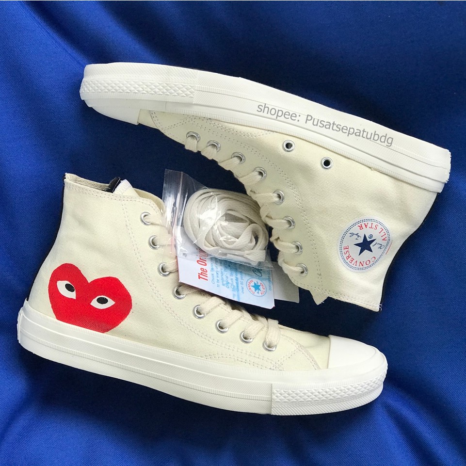 CONVERSE 70S PLAY CDG COMME DES GARCONS HIGH OFF WHITE