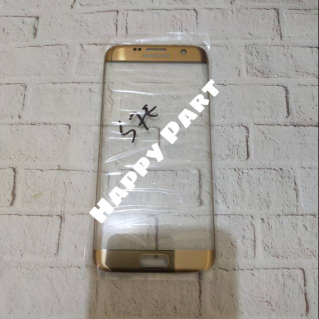 Kaca Lcd Kaca Depan Samsung Galaxy S7 Edge G935 Gorila Glass Gold Original