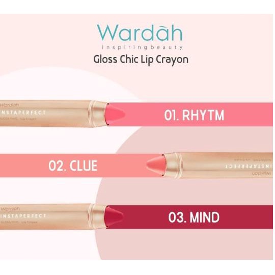 Wardah Instaperfect GLOSS CHIC Lip Crayon 2.7 g - Lipstick Gloss