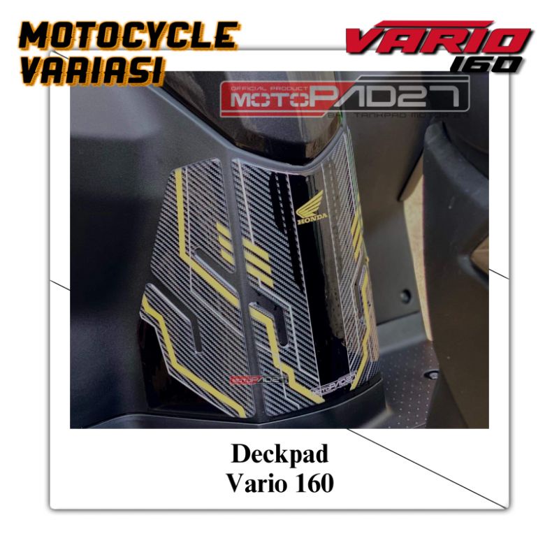 MOTOPAD27 Sticker stiker DECKPAD NEW HONDA VARIO 160 Resin Timbul Premium Presisi