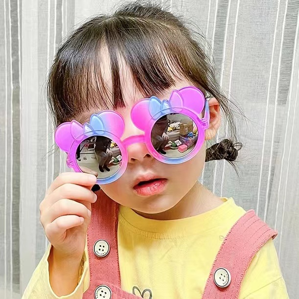 Kacamata Hitam Bulat Anak Disney Warna-Warni Lucu Terbaru Fashion Kids Import