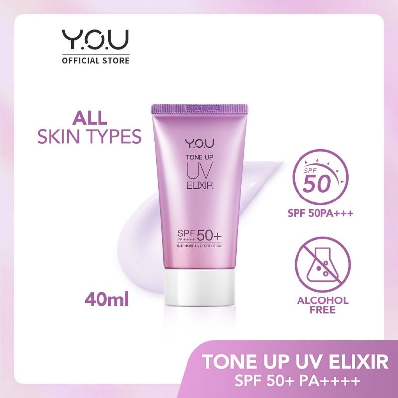 YOU Tone Up UV Elixir Sunscreen You Gel SPF 50+ PA++++ Whitening Glowing