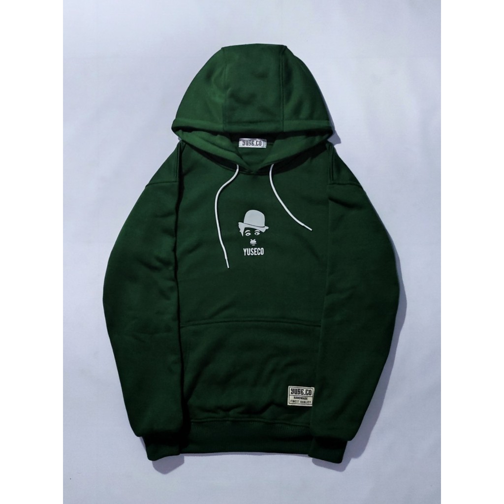Jaket Hoodie YUSEKO – Green  Edition Trendy Casual Unisex Good Brand Quality Stylish