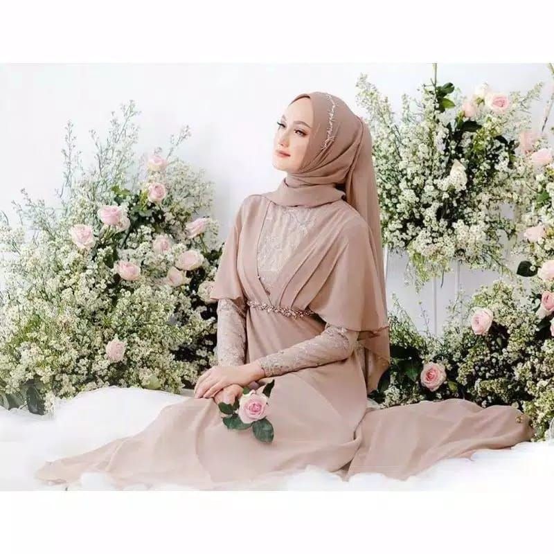 HASNA DRESS // GAUN PESTA - BAJU PESTA - GAMIS - DRESS - LONG DRESS - GAUN MEWAH - GAUN MURAH - BAJU GAMIS