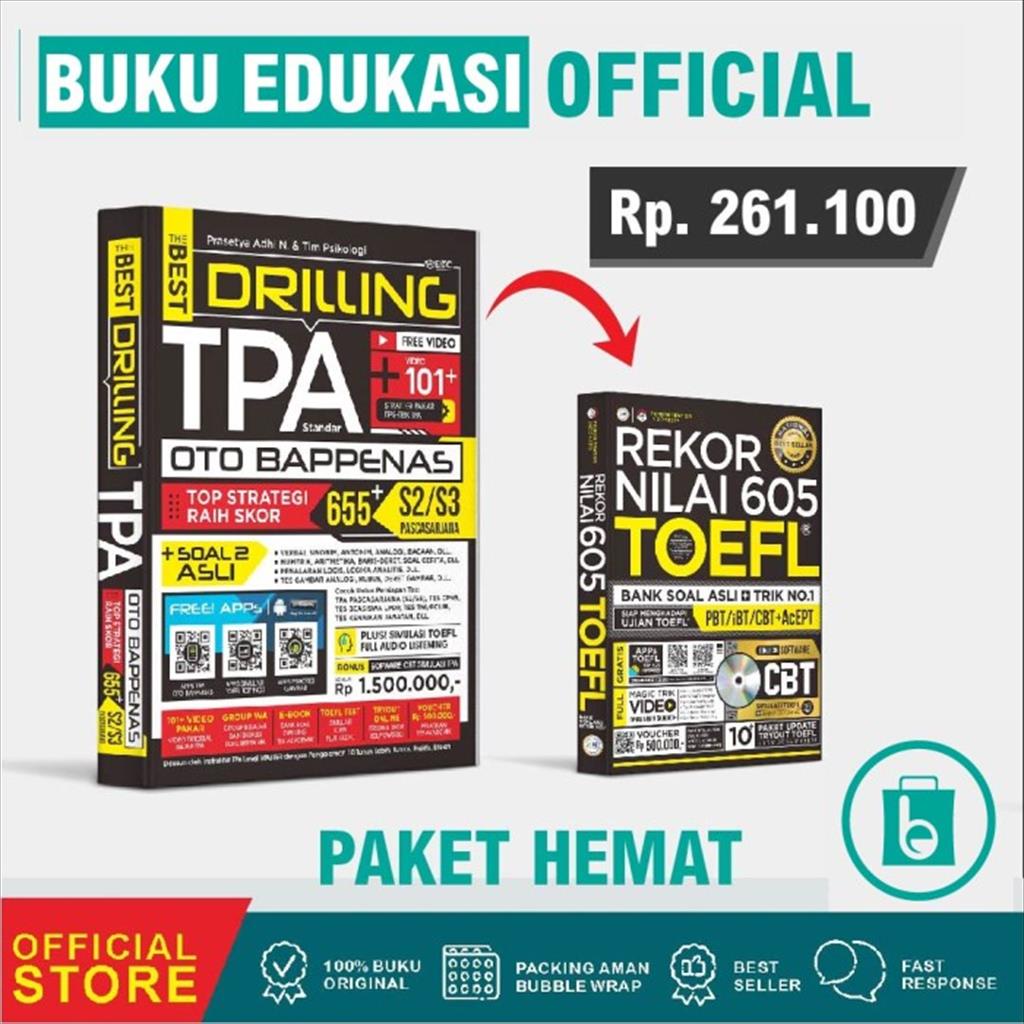 THE BEST DRILLING TPA OTO BAPPENAS S2/S3 PASCASARJANA 2020-2021 +  REKOR NILAI 605 TOEFL