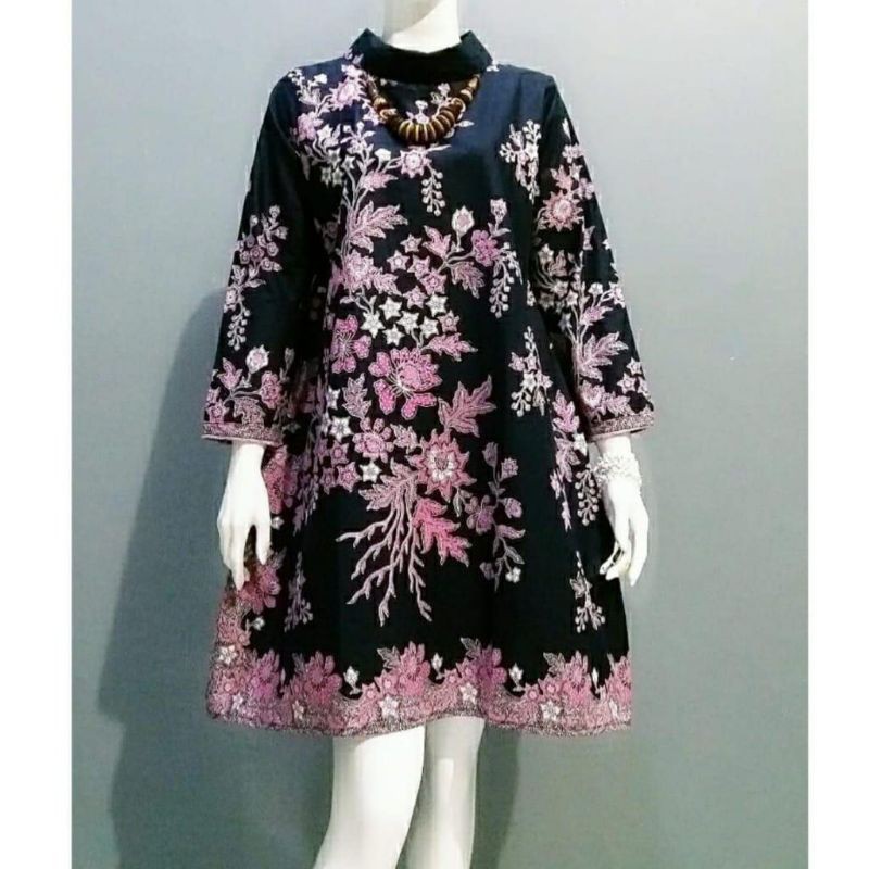 Atasan Batik Wanita Dolby Dolbi Dobby Tenun Sutra Tulis Katun ATBM Baron ATASAN BATIK WANITA MODERN-Model A