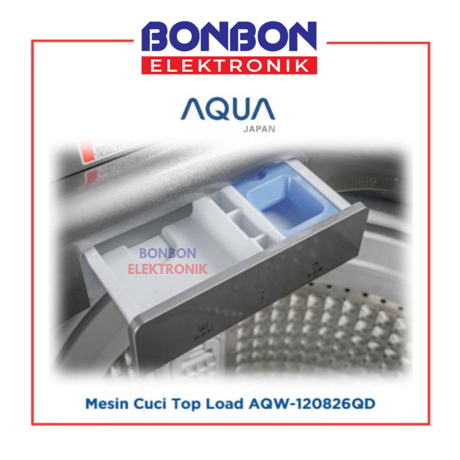 AQUA Mesin Cuci Top Loading 12KG AQW-120826QD / AQW 120826 QD