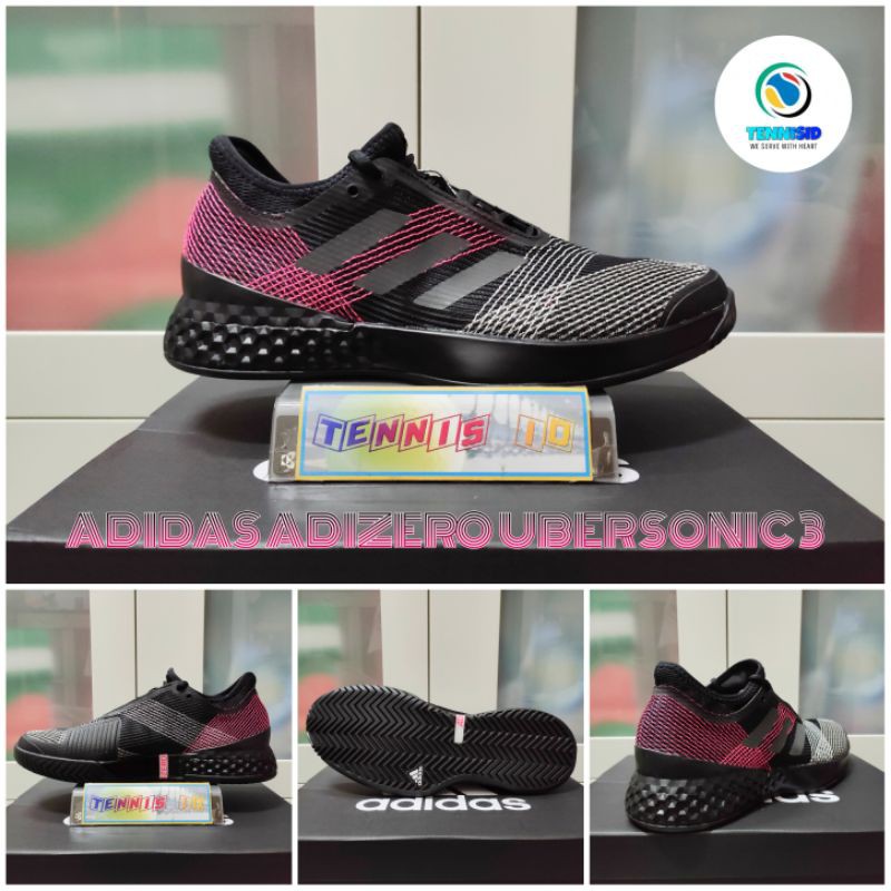 Sepatu Tenis Tennis ADIDAS ADIZERO UBERSONIC 3 - Core Black