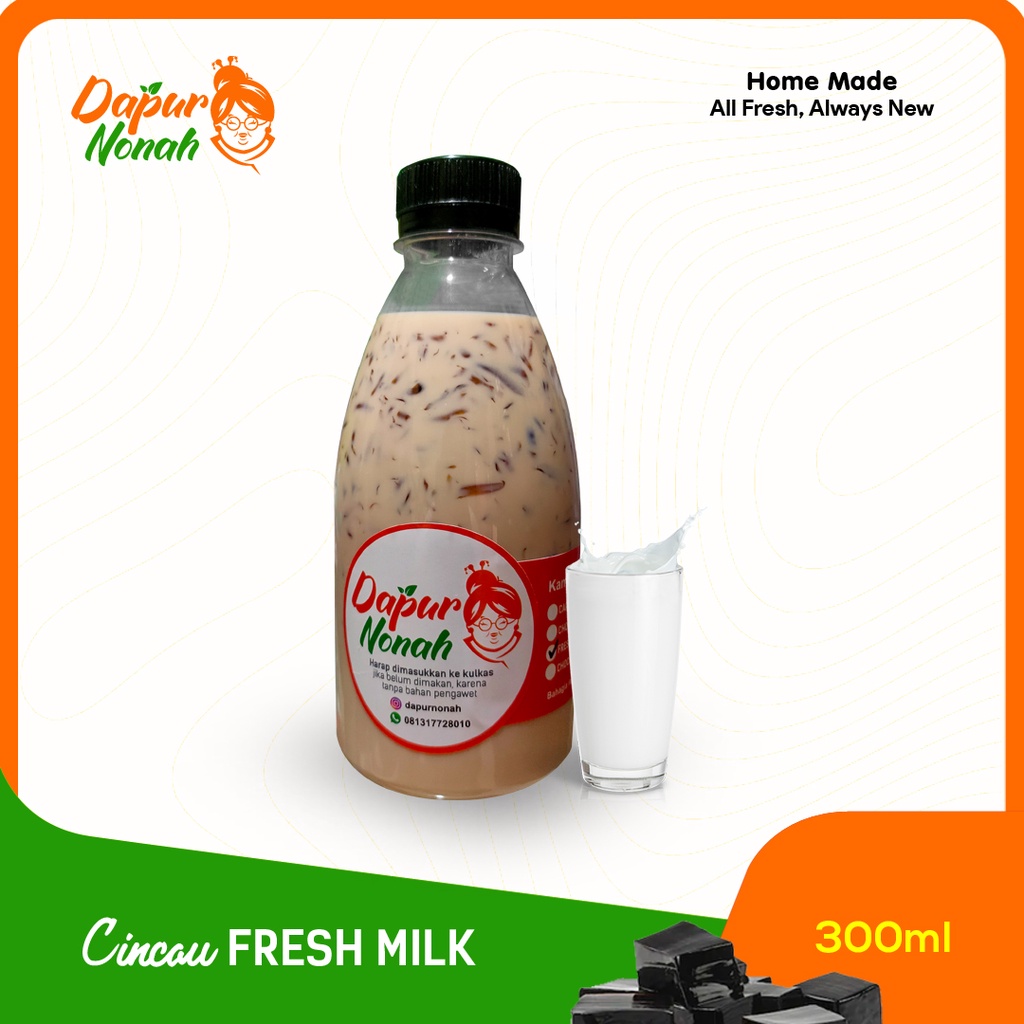 

Minuman cincau hitam segar rasa FRESH MILK cincau 300ml cincau hitam - grass jelly - minuman sehat - cincau