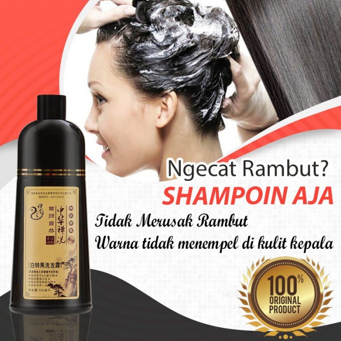 [FLASH SALE] Shampo Cat Rambut Zen Herbal sampo semir Shampoo Pewarna