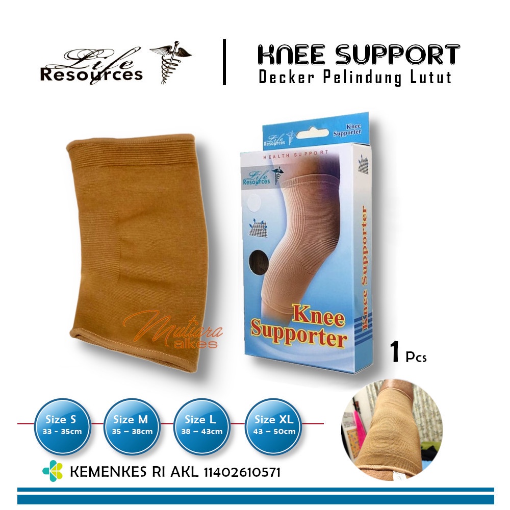 Life Resources - Knee Support / Decker Karet Pelindung Lutut - Reg KEMENKES RI