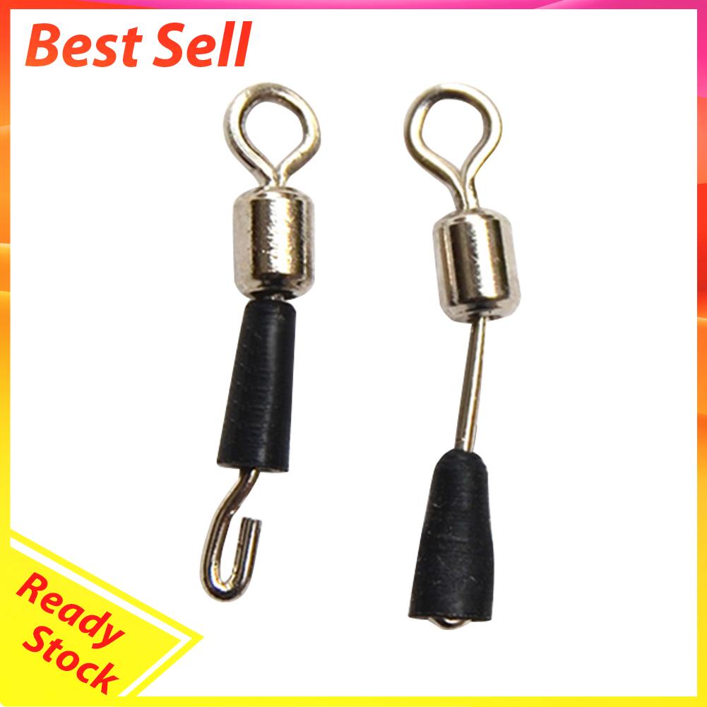 50 Pcs Kilikili Swivel Konektor Kail Pancing Bahan Solid