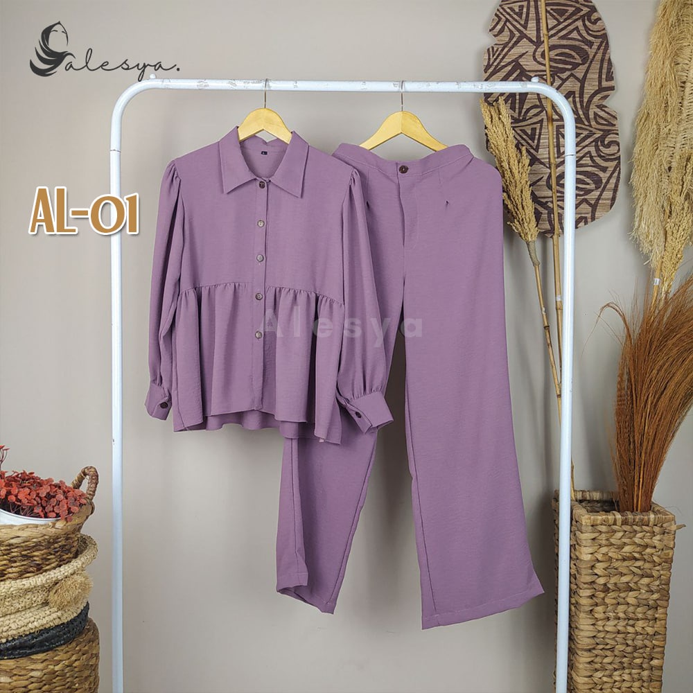 BACA DESKRIPSI Setelan Celana Katun Rayon Crinkle One Set Daily Set Setcel Busui Setelan Dewasa