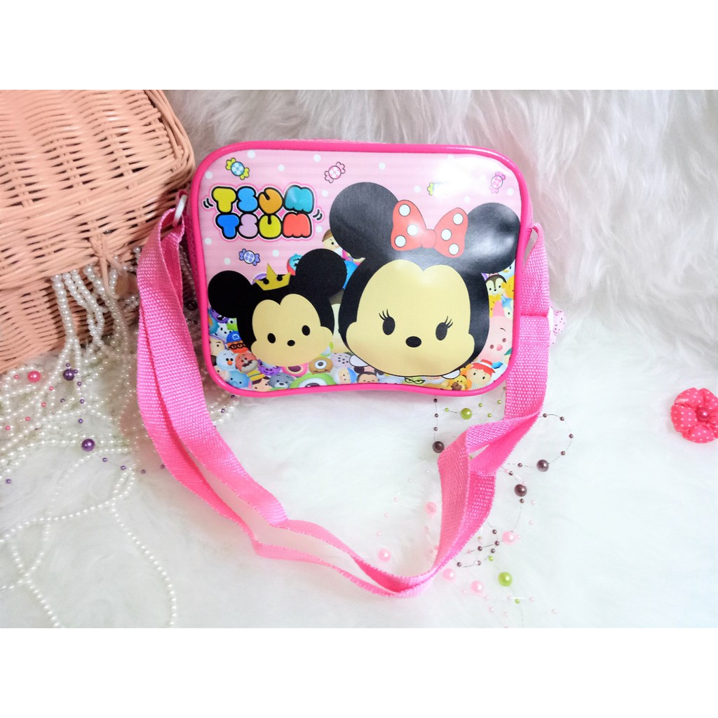 TK15 Tas Kulit/Kanvas Anak Selempang Kotak Besar LOL, Unicorn 18x14x5cm