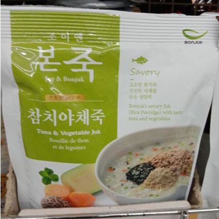 

Bonjuk Rice Porridge With Tasty Tuna & Vegetables 300gram*