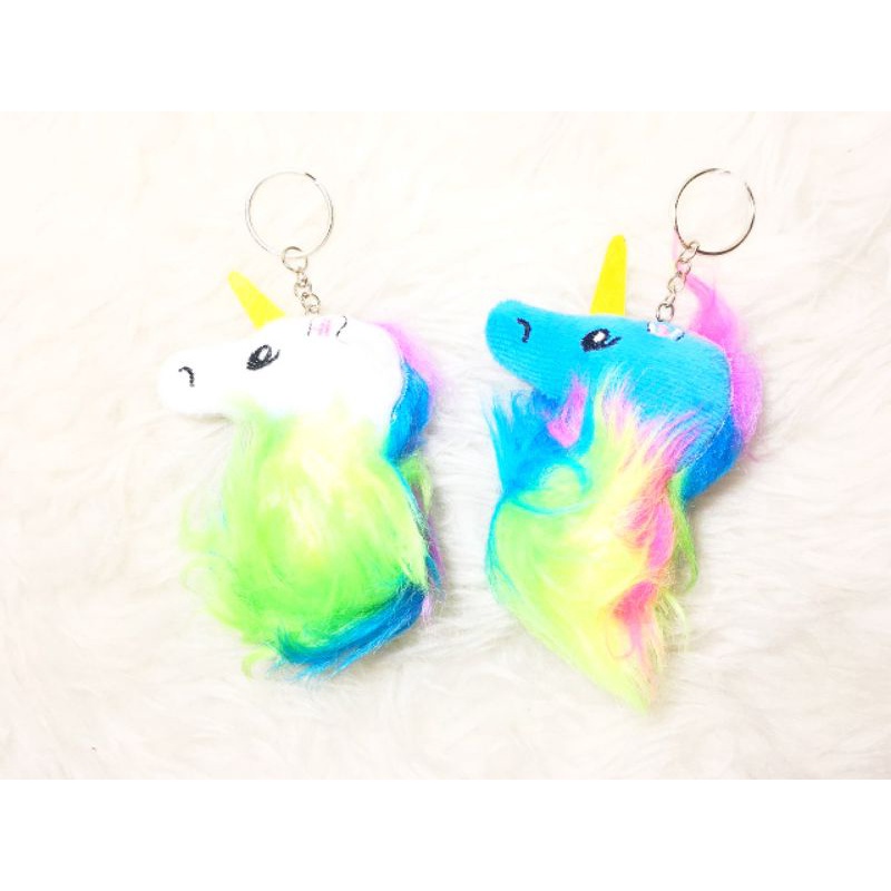 GK08 Gantungan Kunci Unicorn/Boneka Pompom 9cm