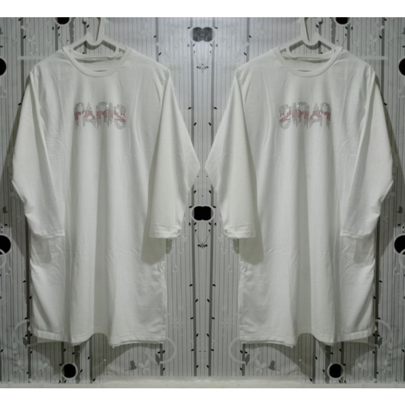 TUNIK KAOS BABYTERRY IMPORT/ATASAN WANITA MUSLIM LD 110-115 PB 100