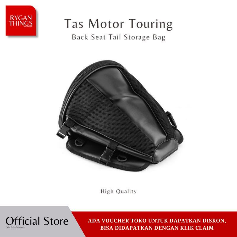 Tas Motor Touring Back Seat Tail Storage Bag