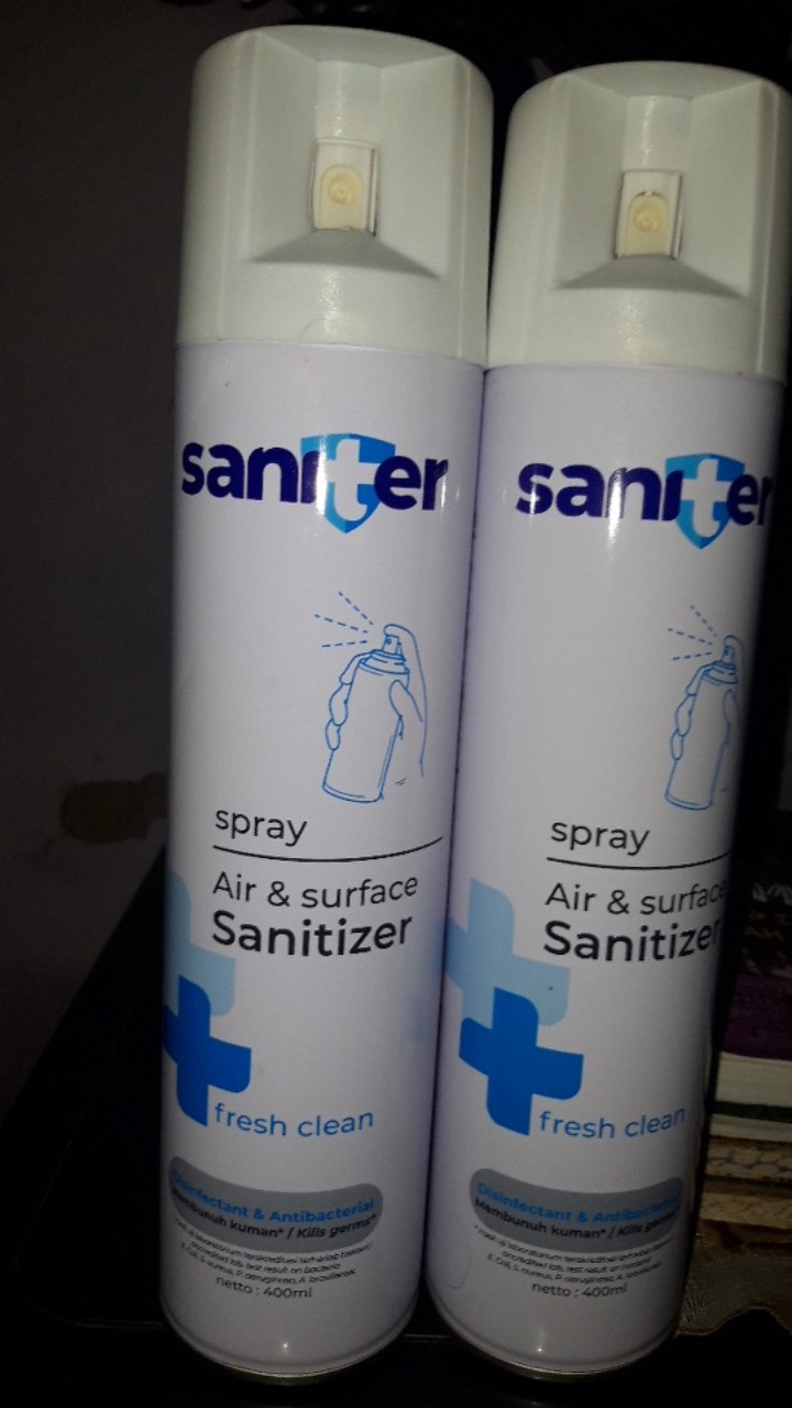 Saniter Spray Air And Surface Sanitizer Fresh Clean Disinfectant And Antibacterial