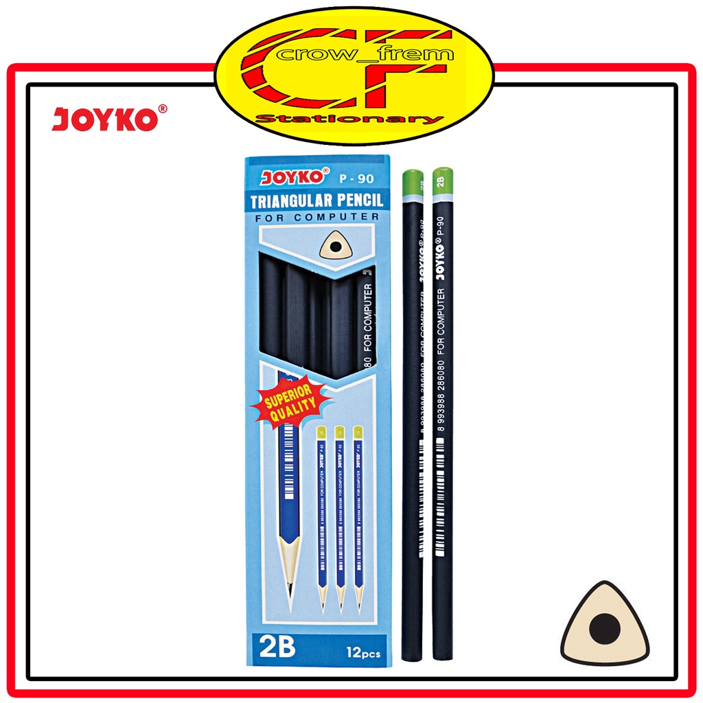 

Pensil 2B Joyko Triangular Pencil P-90 per Lusin