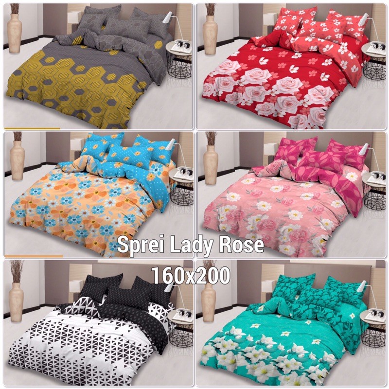 Sprei Lady Rose Queen B2 160x200 Shopee Indonesia