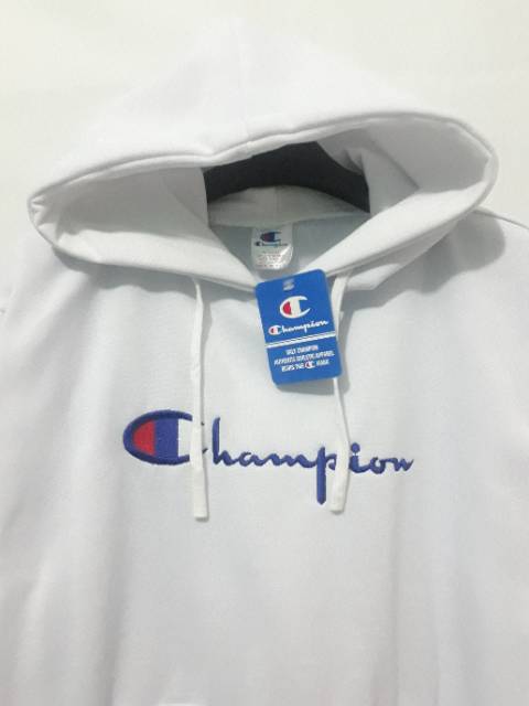 JAKET HOODIE CHAMPION PUTIH