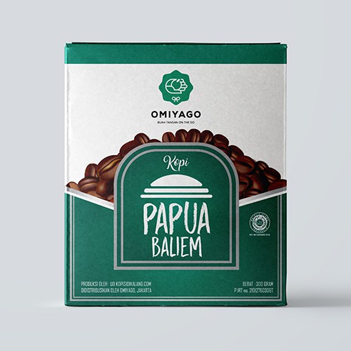 

Omiyago Kopi Arabika Papua Baliem Drip Bag isi 5 pcs