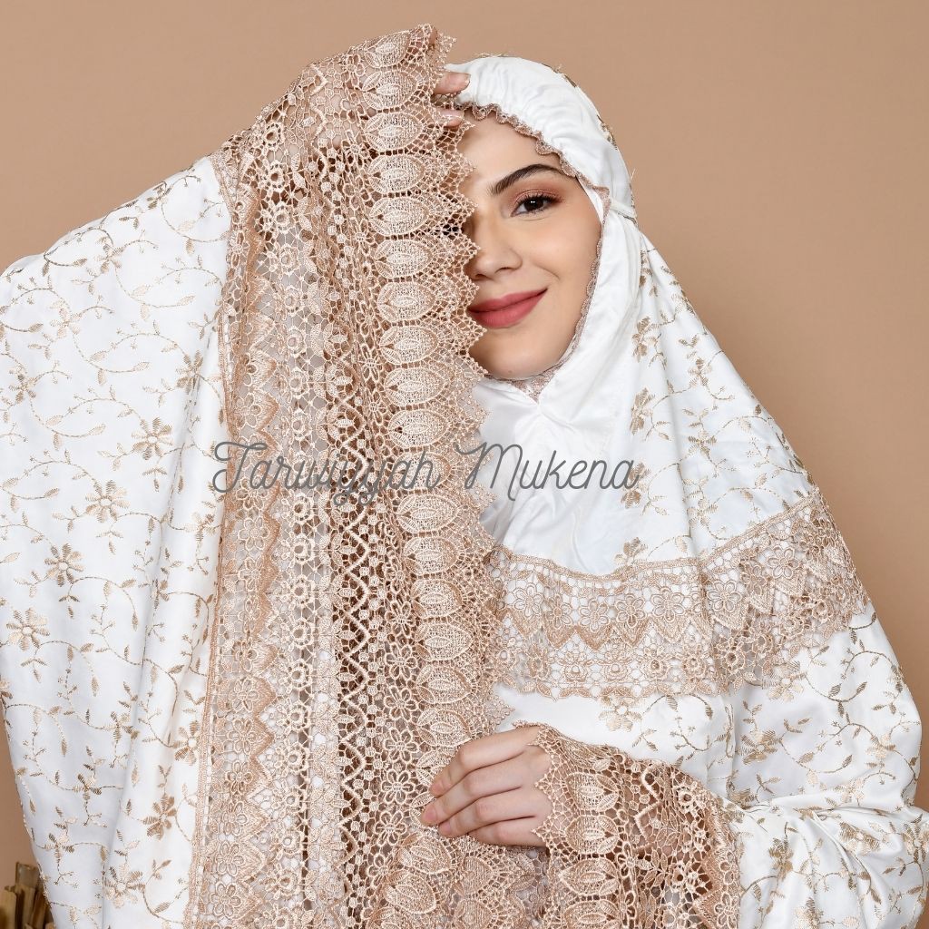 Mukena Dewasa Sutra Milo Mewah Jumbo Kalung