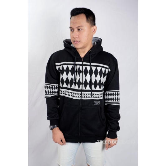 TELEO BELIEVE ZIPPER JACKET WALRUS BLACK