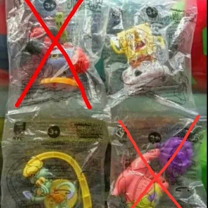 [mainan-hobi] Chaki Kids Meal KFC Spongebob Squarepants Series