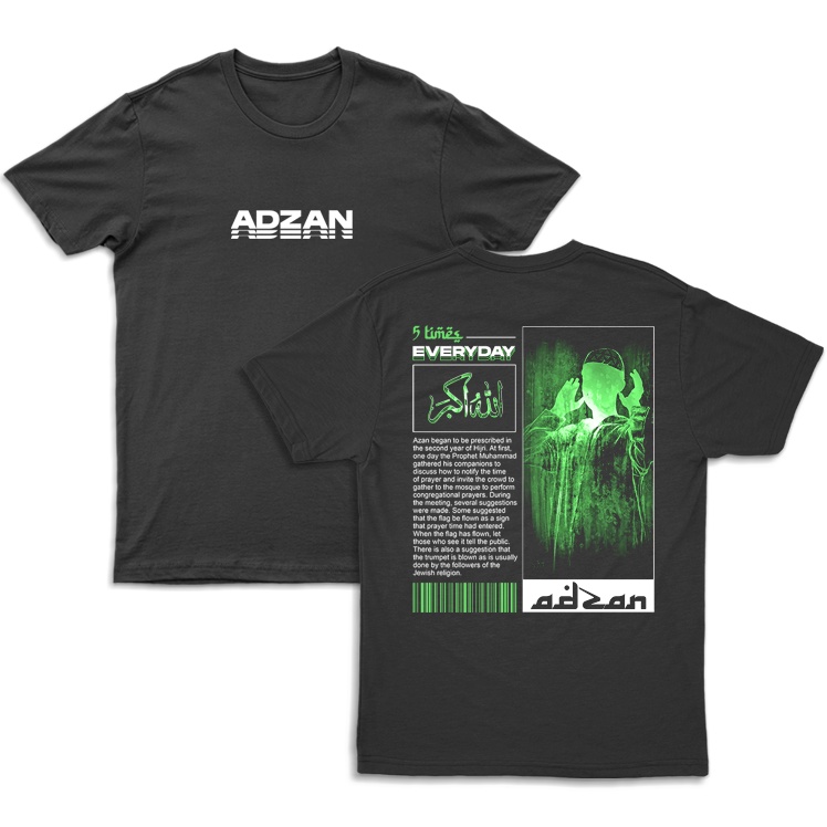 Kaos Dakwah Islami Streetwear Murah Adzan
