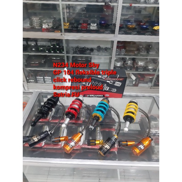 monoshock RIDE IT GP 104 Fleksible triple Click rebound kompresi preloud Satria FU