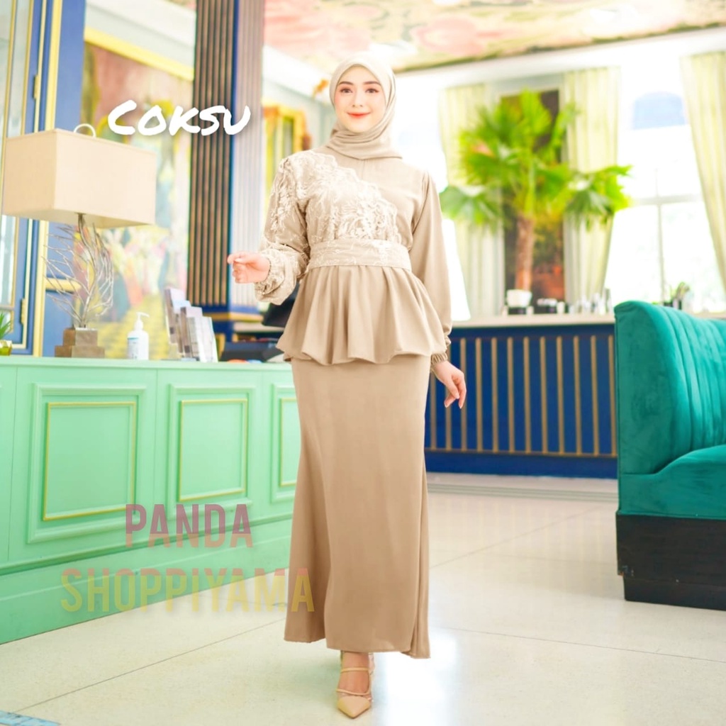 Gamis Terbaru Dress Kondangan NAVILA Size M L XL XXL Gamis Remaja Seragam Wisuda Gamis Kekinian Modern